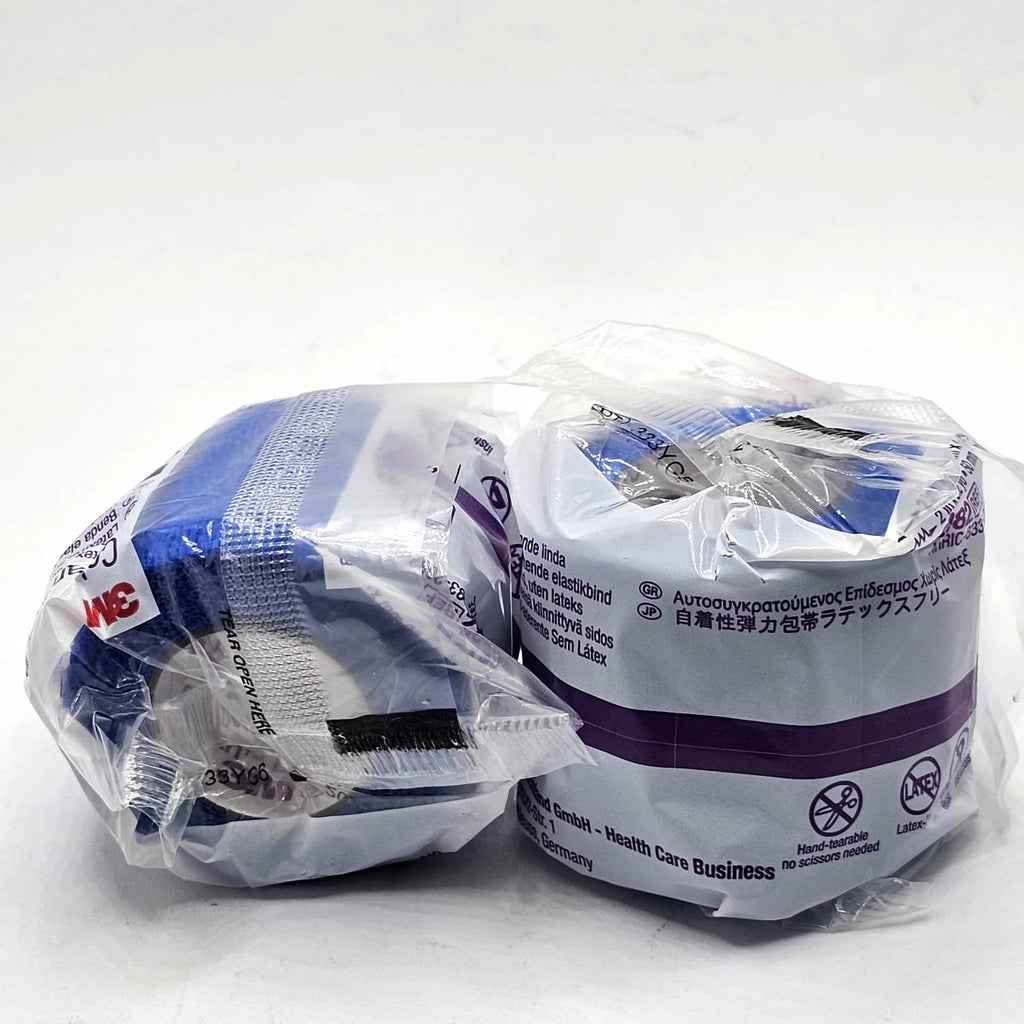 2082C 3M Health Care Coban Self-Adherent Wrap 2"x5yds Latex Free NonSterile 2Pcs