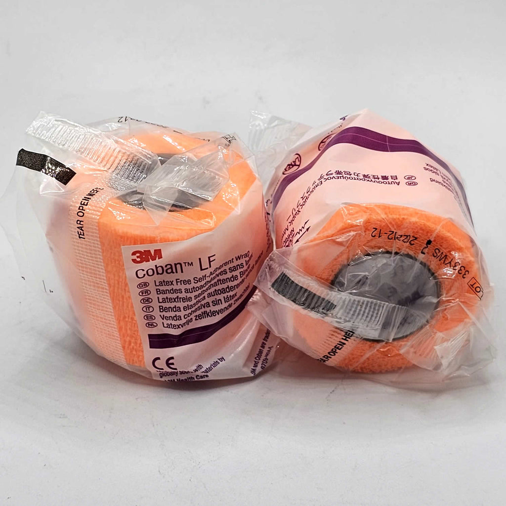 2082C 3M Health Care Coban Self-Adherent Wrap 2"x5yds Latex Free NonSterile 2Pcs