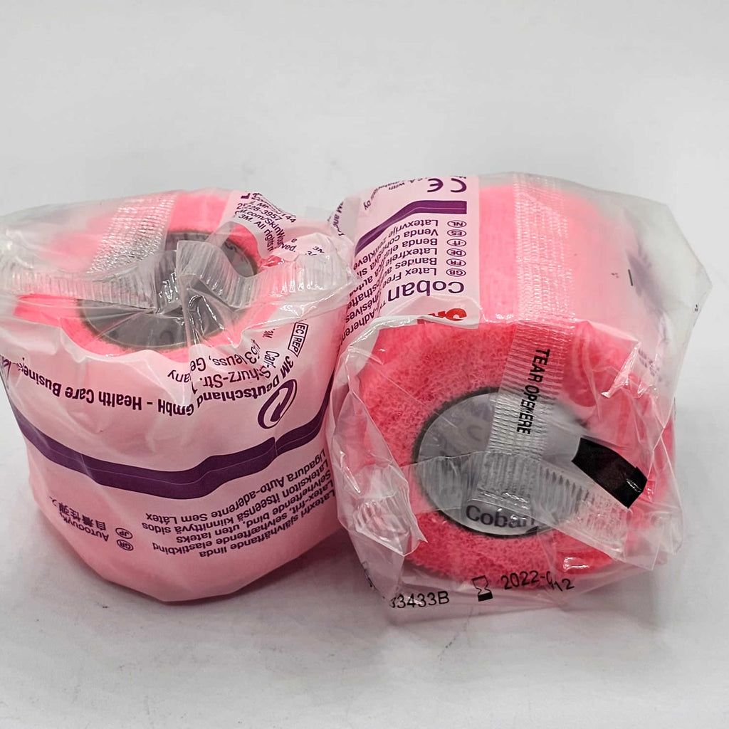 2082C 3M Health Care Coban Self-Adherent Wrap 2"x5yds Latex Free NonSterile 2Pcs