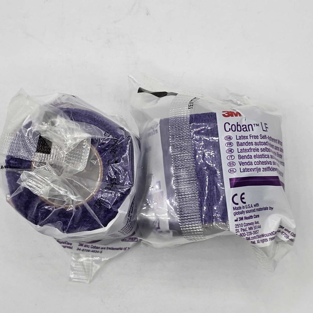 2082C 3M Health Care Coban Self-Adherent Wrap 2"x5yds Latex Free NonSterile 2Pcs