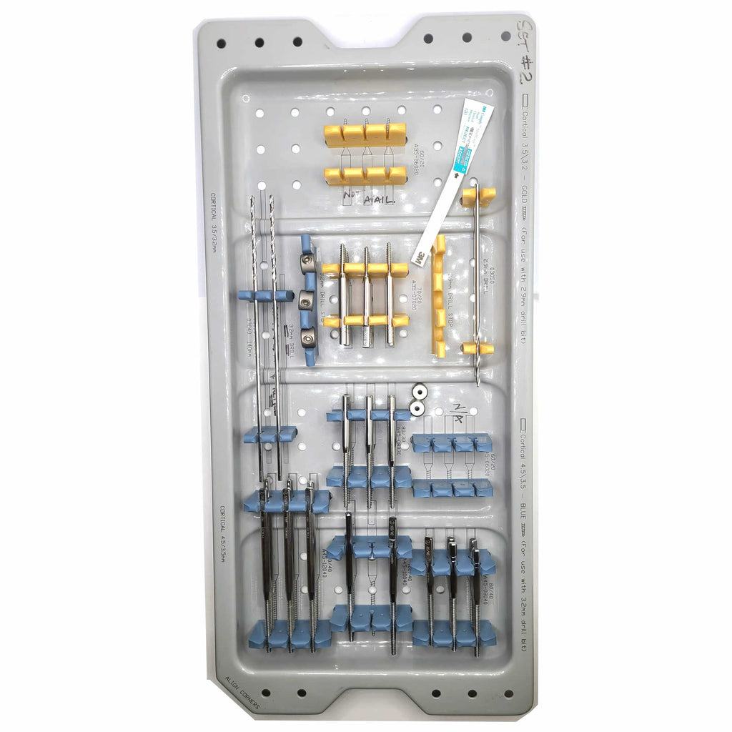 DynaFix System Cancellous 6/5 & Auxiliary Cortical Bone Screws Kit Set Ebi fix