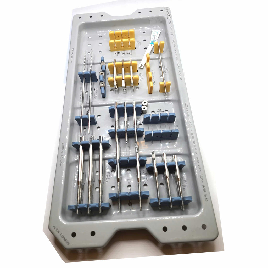 DynaFix System Cancellous 6/5 & Auxiliary Cortical Bone Screws Kit Set Ebi fix