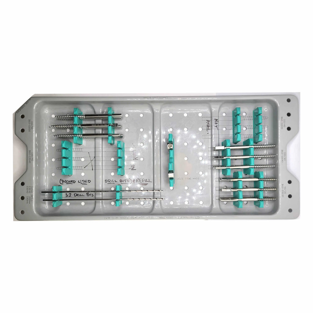 DynaFix System Cancellous 6/5 & Auxiliary Cortical Bone Screws Kit Set Ebi fix