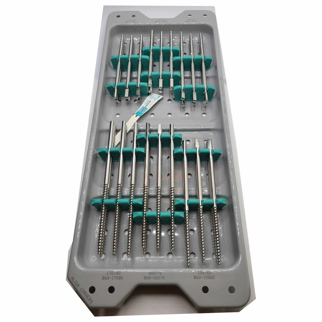 DynaFix System Cancellous 6/5 & Auxiliary Cortical Bone Screws Kit Set Ebi fix