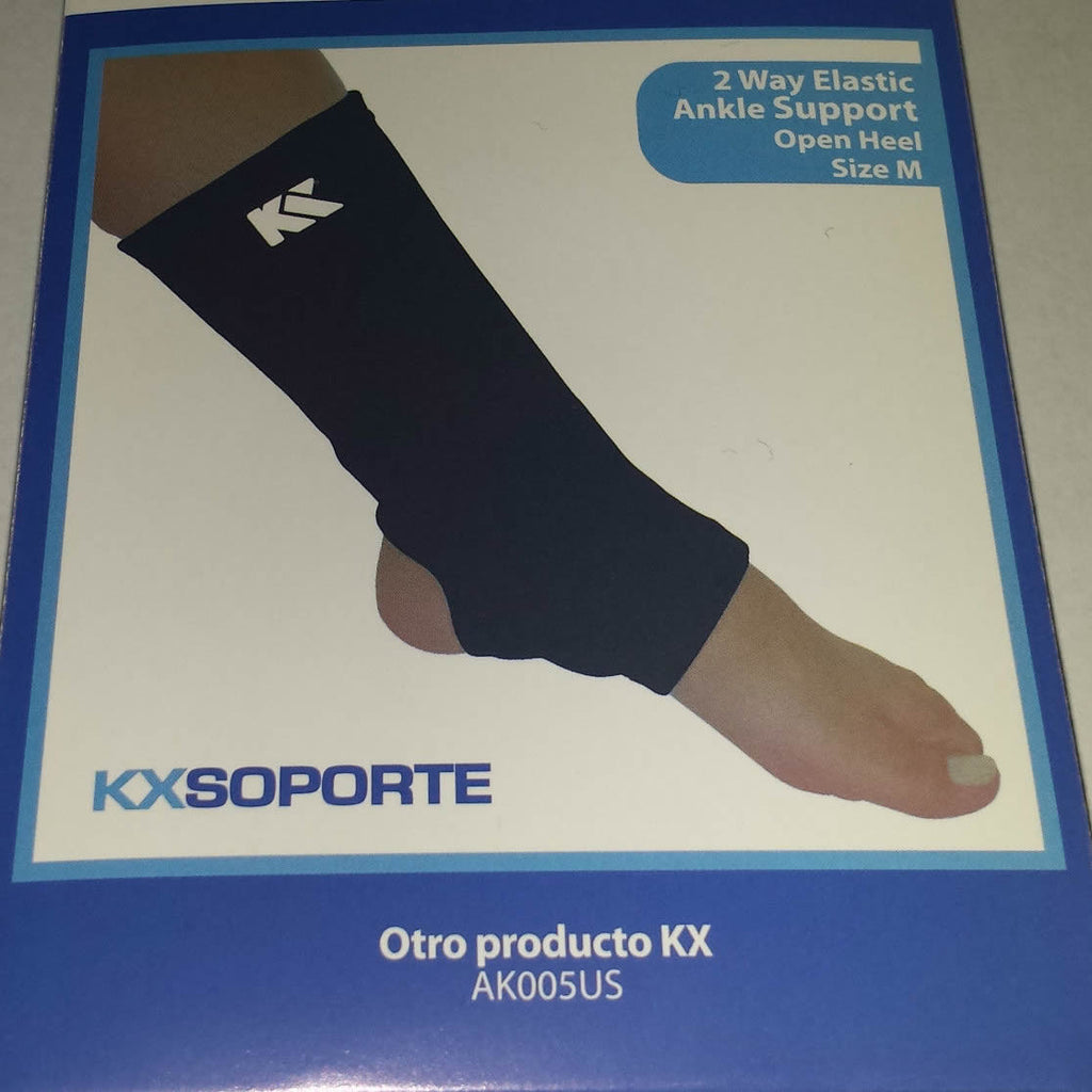 2-Way Elastic Compression Ankle Sleeve Support Brace Pain Relief Injury Arthritis (L)