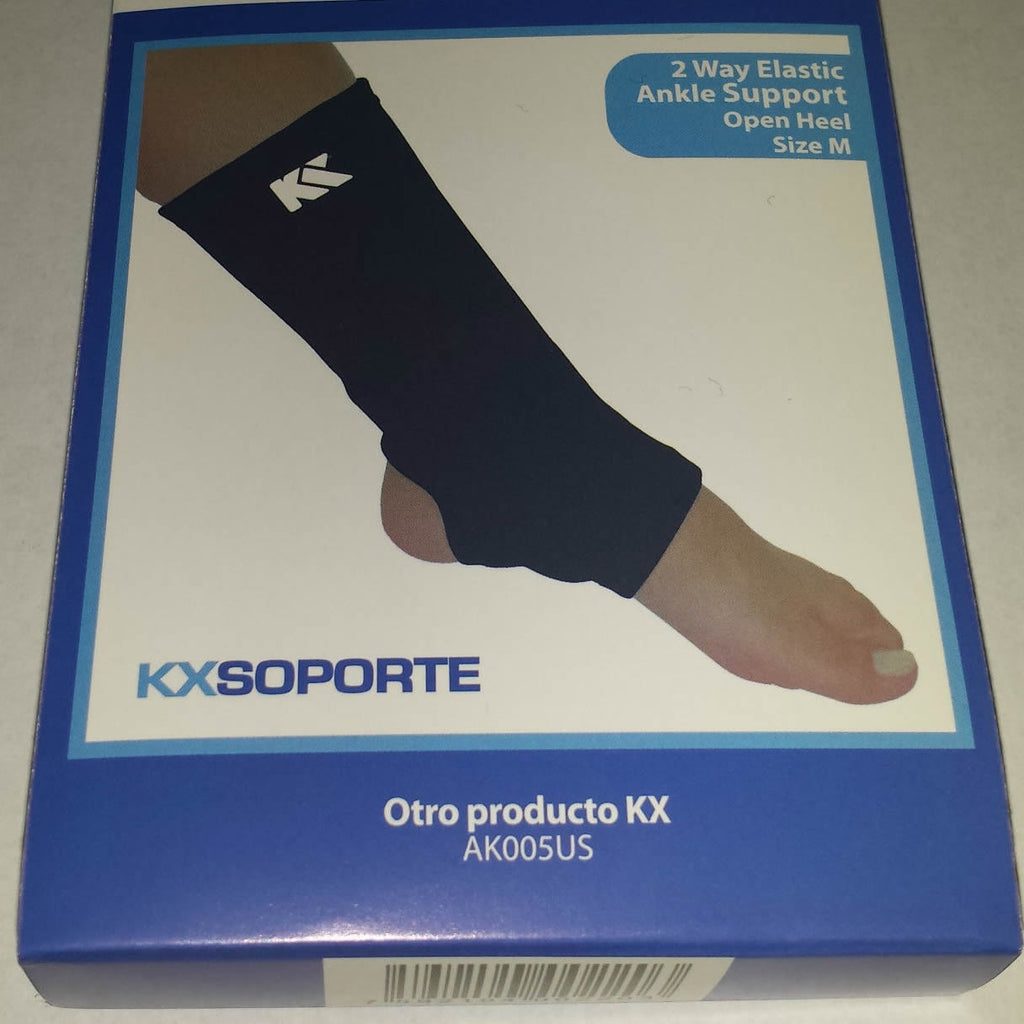 2-Way Elastic Compression Ankle Sleeve Support Brace Pain Relief Injury Arthritis (M)