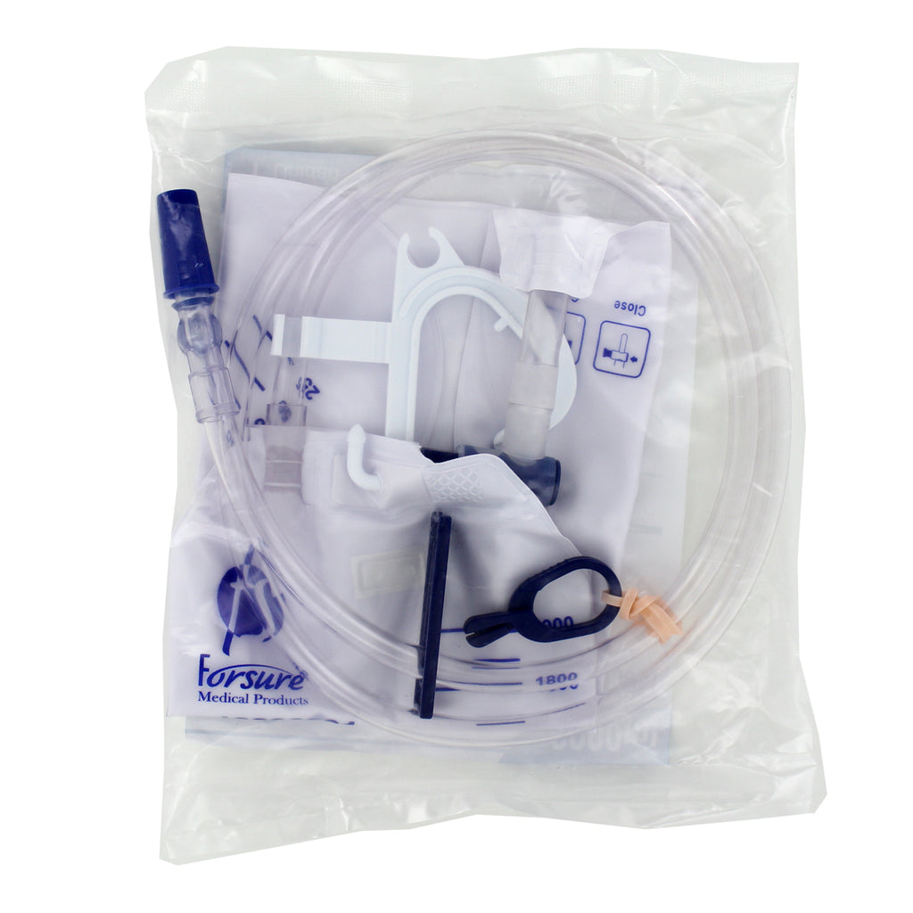 1 Urine Urinary Drainage Bag 2000 ml Antireflux Valve Vented T-Tap Outlet Drain
