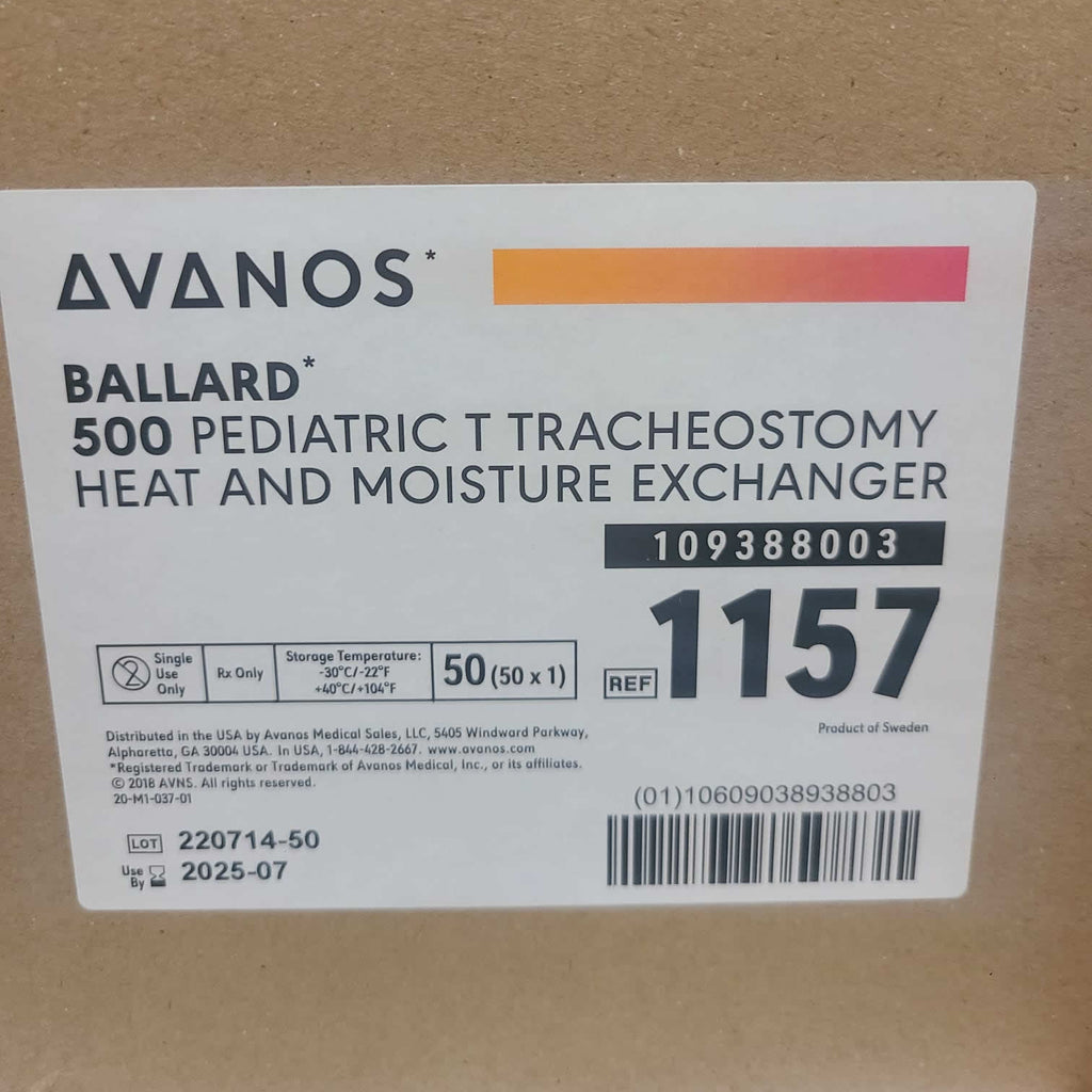 1157 Avanos Pediatric T Tracheostomy Heat And Moisture Exchange (500)