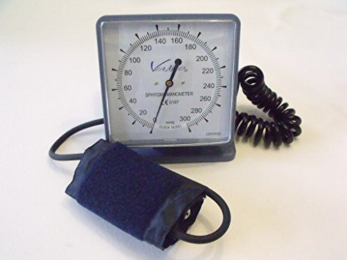 Desk & Wall Aneroid Sphygmomanometer Professional Blood Pressure Monitor White