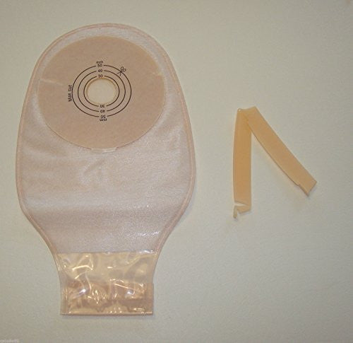 12 Open Drainable Colostomy Bag Pouch Ostomy Stoma and Clamps Max Cut 50 Mm