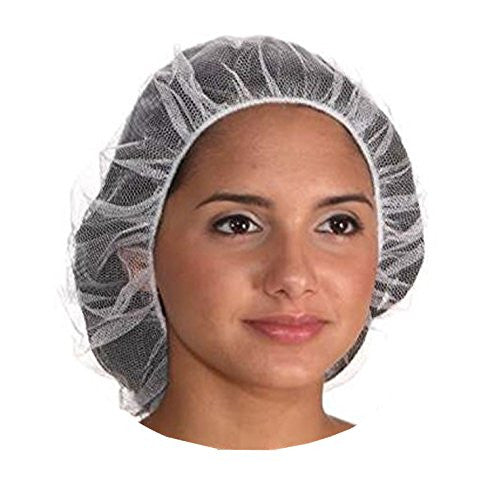 White Disposable Bouffant Cap Honeycomb Style Hair Net (10 per Pack)