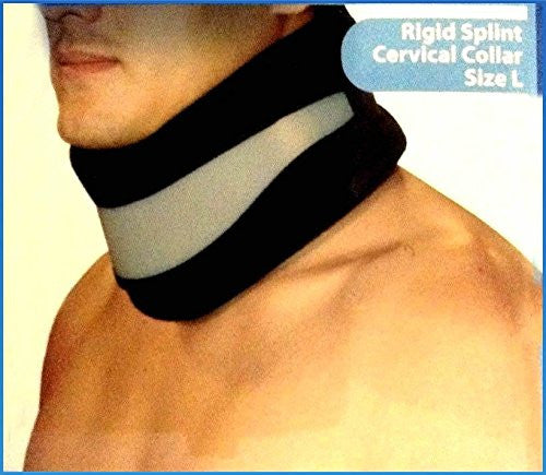 Adjustable Soft Cervical Collar With Removable Support (Neck Brace), Foam - Size L