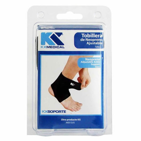 Ankle Support, Breathable and Adjustable Neoprene Ankle Support Wraps Black. (M)