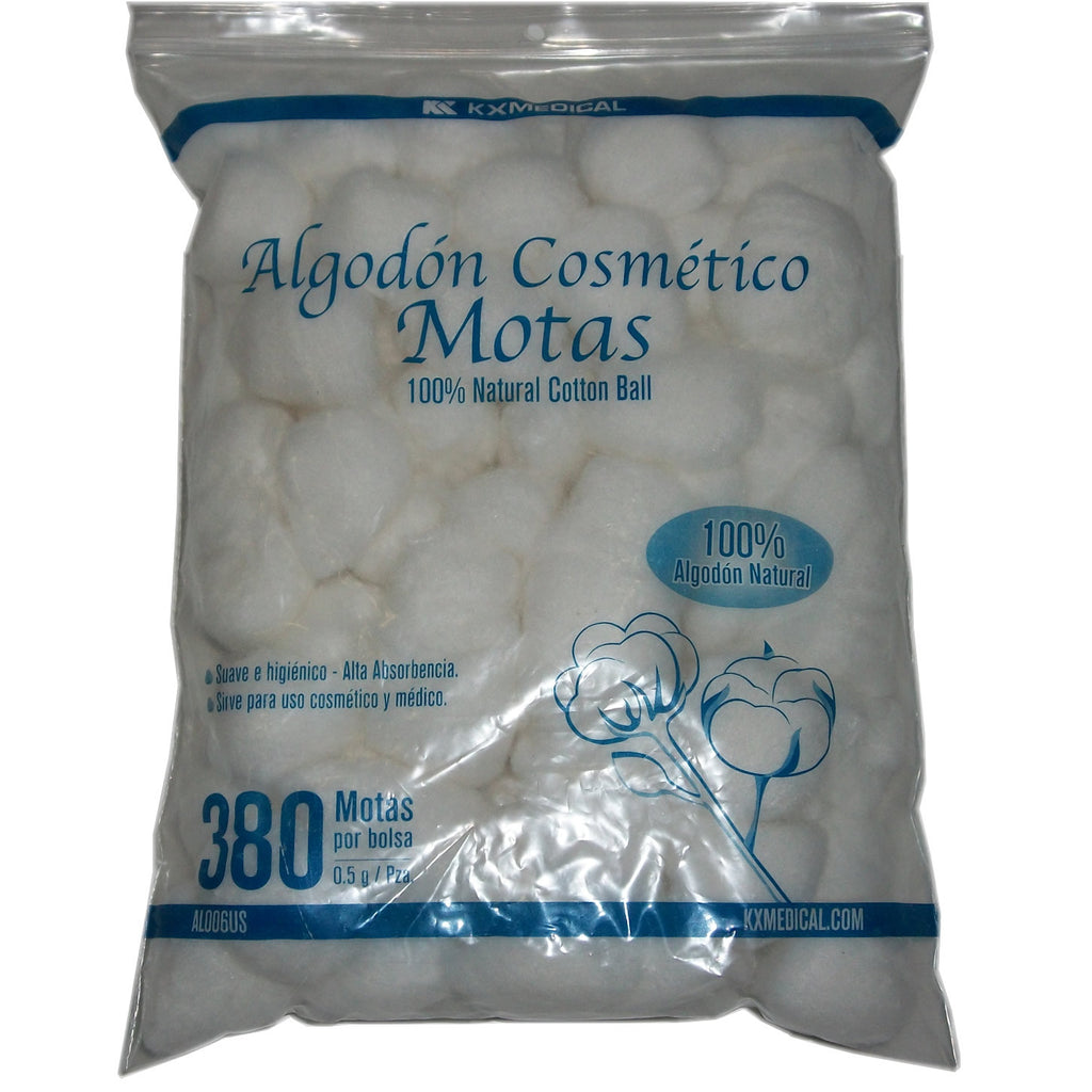 500 Cosmetic Makeup Spas Cotton Balls, Small, NonSterile, (Motas De Algodon)