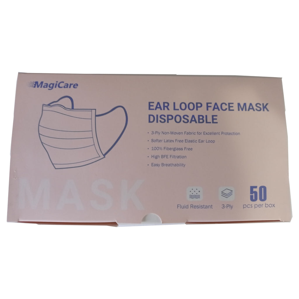 Disposable Face Mask 3 Ply Earloop Blue (50/150pcs)
