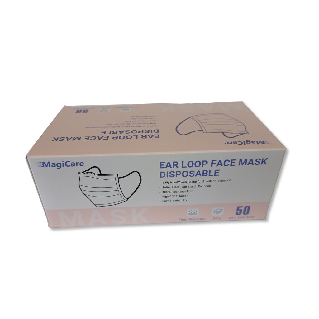 Disposable Face Mask 3 Ply Earloop Blue (50/150pcs)