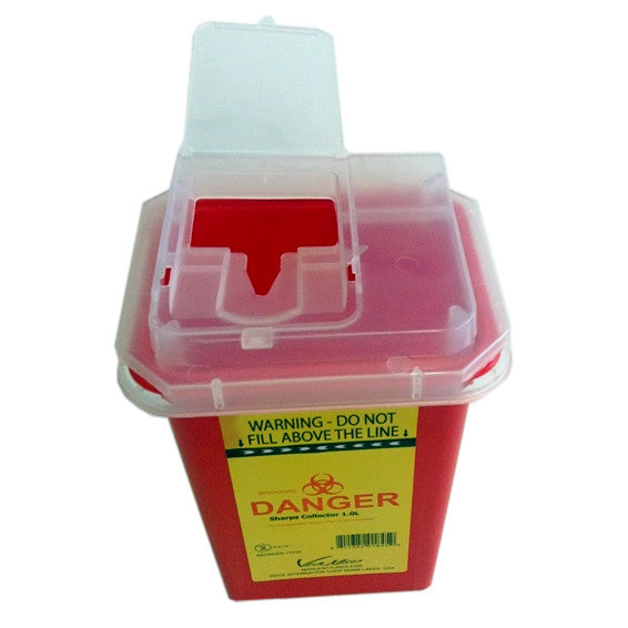 Sharps Container 5.0 Litres, Red - Yellow Color