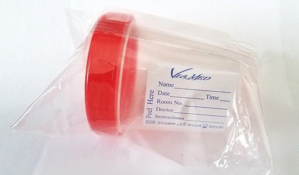 Urine Collection Container Sterile Sample Specimen Bottle Cup 120 ML, 6 Pcs NEW