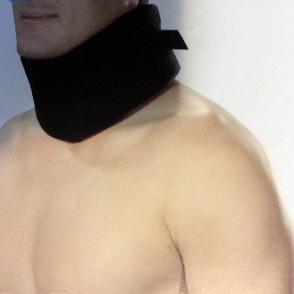 Adjustable Soft Cervical Collar (Neck Brace), Foam, Black Model - Size S