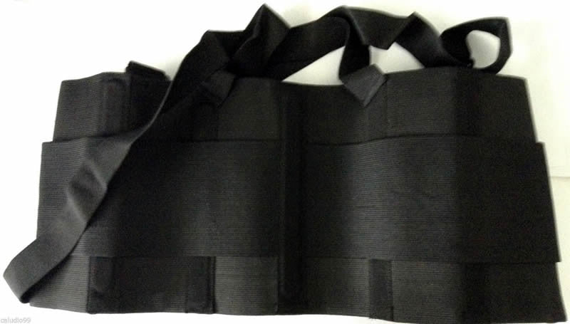 Industrial Back Brace Lumbar Support With suspenders Lift Belt Black Belt - Size M