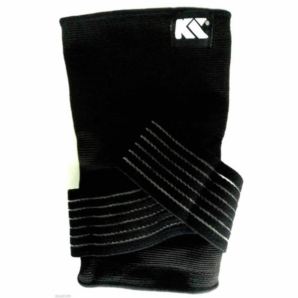 Elastic Sleeve Elbow Brace Compression Support With Silicone (S) -Black