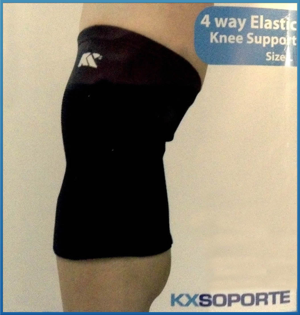 4-Way Elastic Leg Knee Support Brace Wrap Protector Knee Pads Sleeve (S)