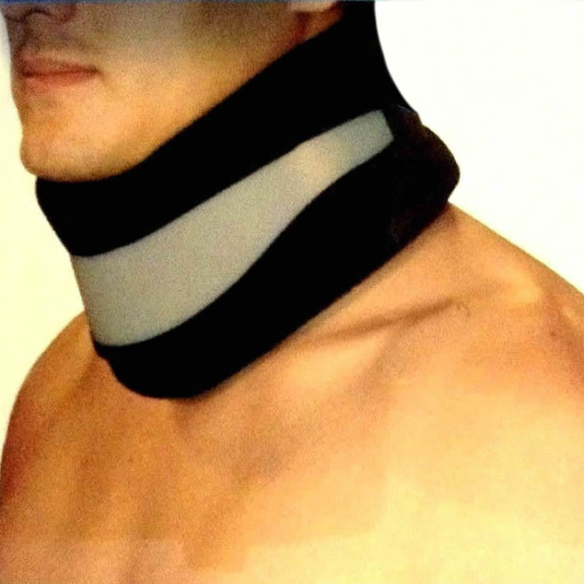 Adjustable Soft Cervical Collar With Removable Support (Neck Brace), Foam - Size S